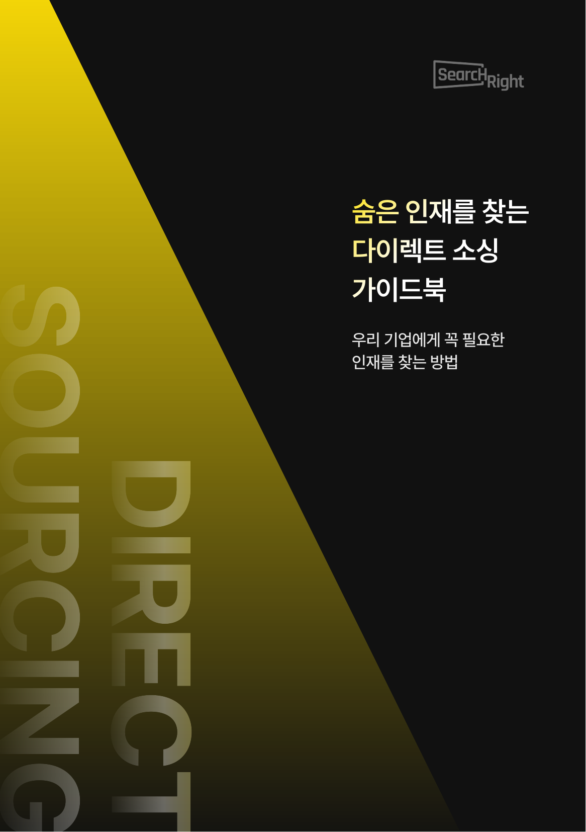 서치라이트 숨은 인재를 찾는 다이렉트 소싱 가이드북 표지